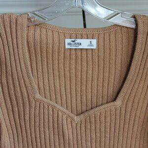 Hollister Knit Sweater Bell Sleeve Top
